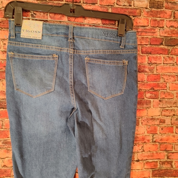 Vigoss - High Rise Super Stretch - Medium Wash Skinny Jeans Juniors size 14 NWT - Picture 11 of 14